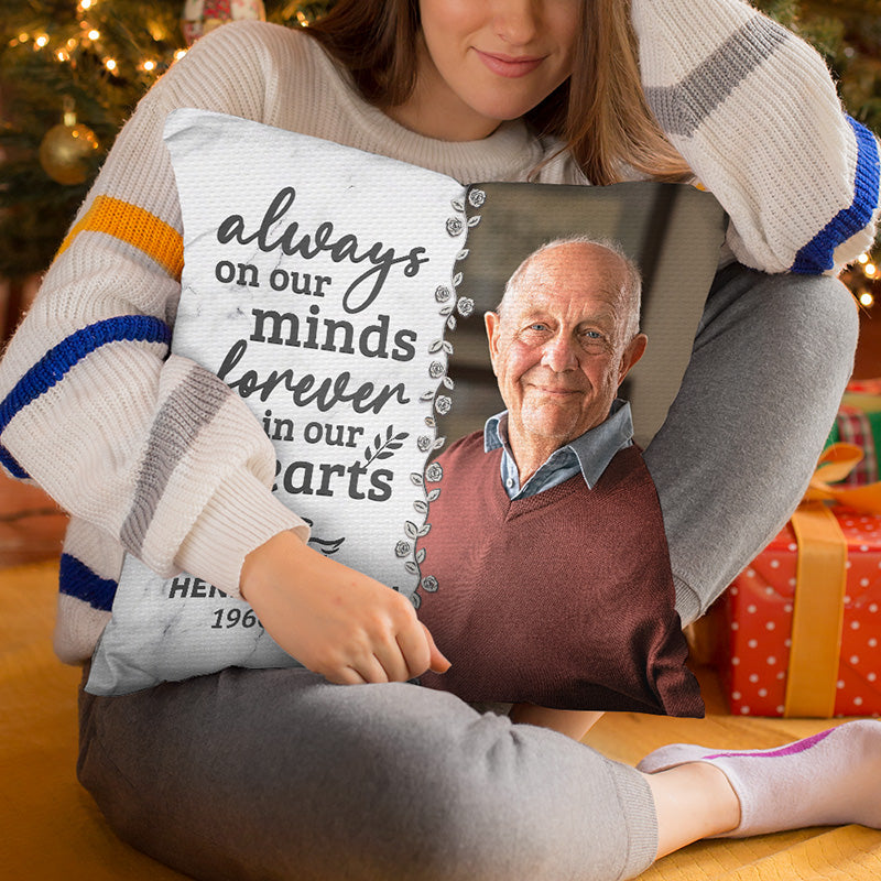 Custom Photo Have No Fear - Memorial Personalized Custom Pillow - Sympathy Gift For Family Members