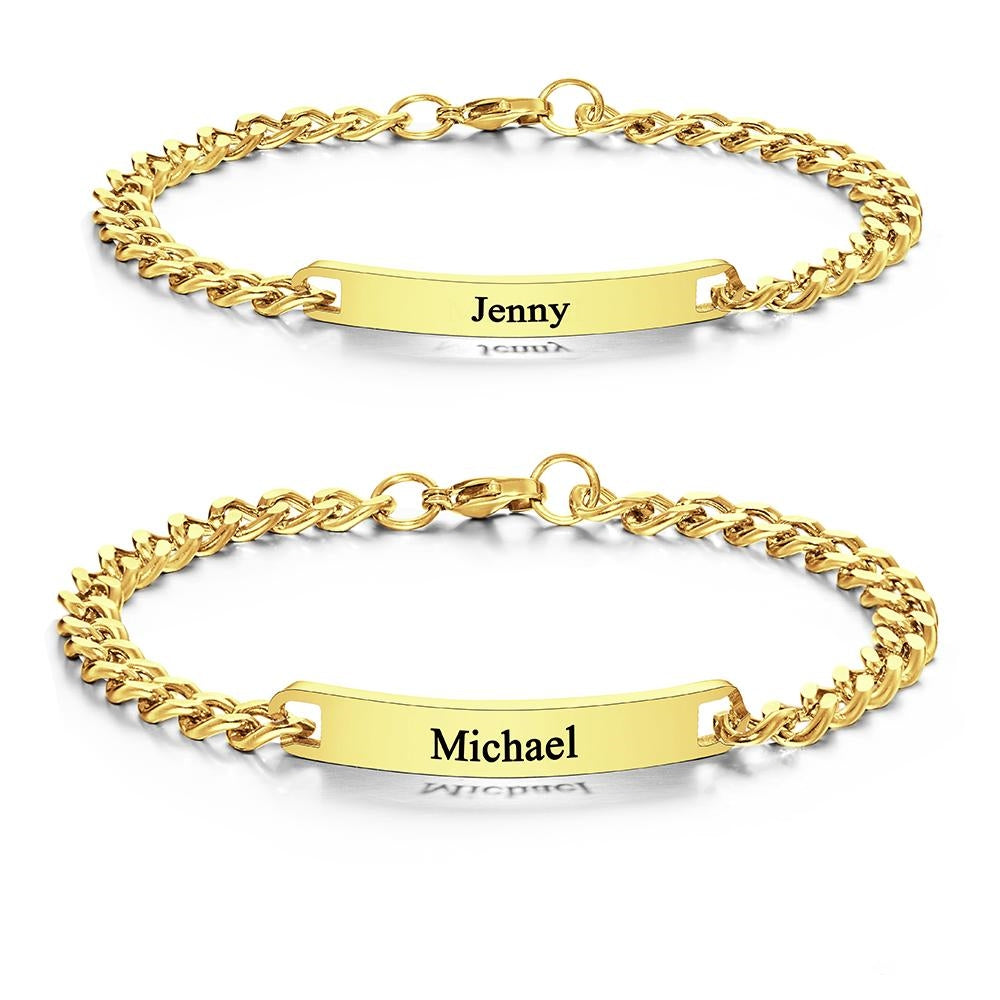 To My Man - Personalized Fashion Bracelets For Couples
