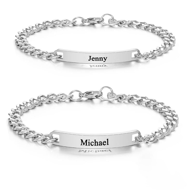 To My Man - Personalized Fashion Bracelets For Couples