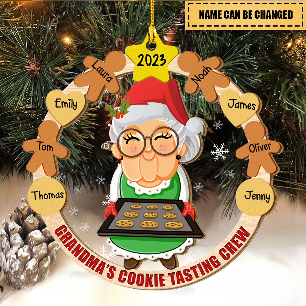 Personalized Grandma's Cookie Ornament- Gift For Grandma