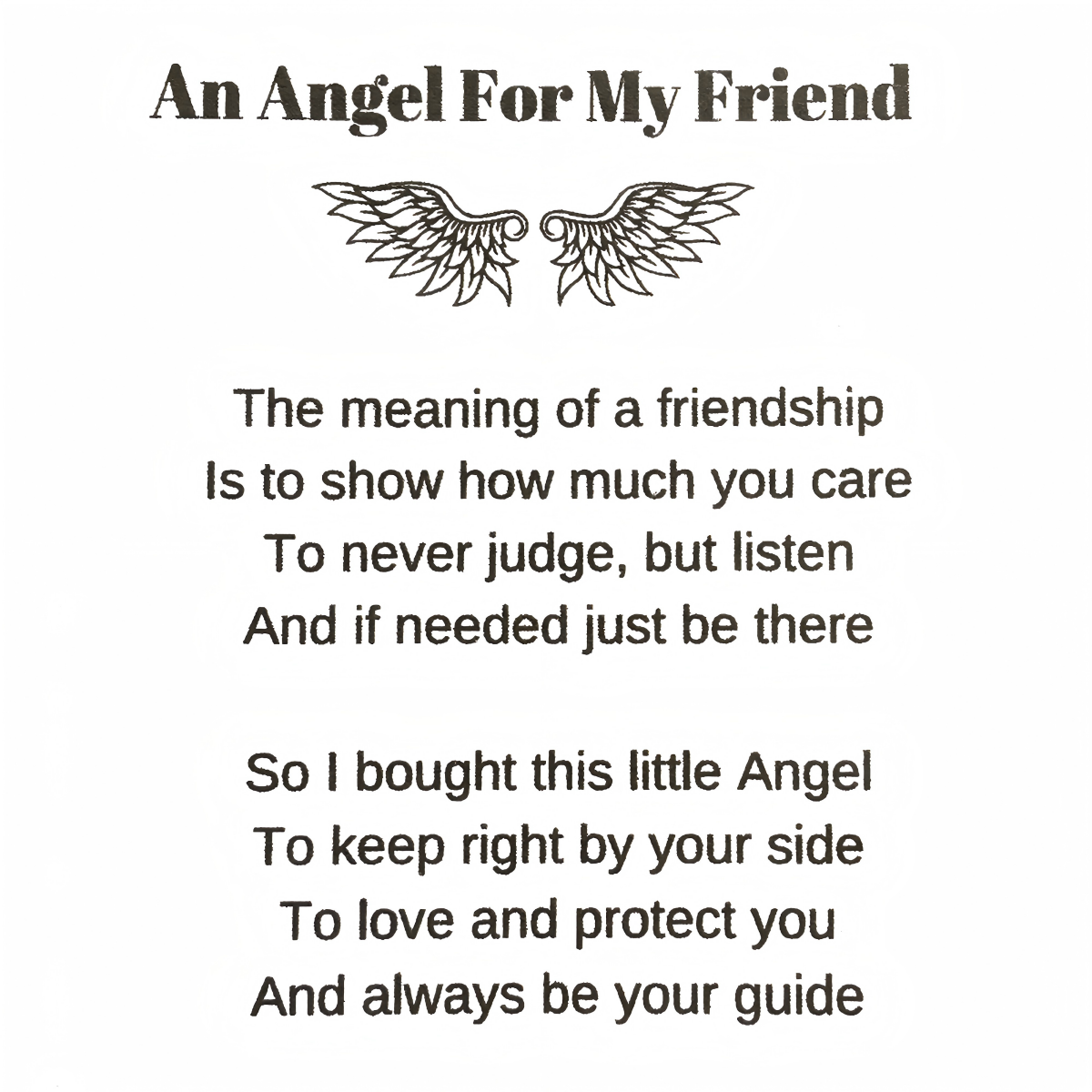 Personalized Guardian Angel Keychain For Best Friend