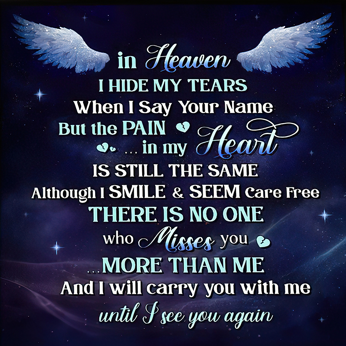 I'll Carry You With Me Until I See You Again - Personalized Bracelet