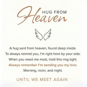 Hug From Heaven Memorial Personalized Engraved Bracelet