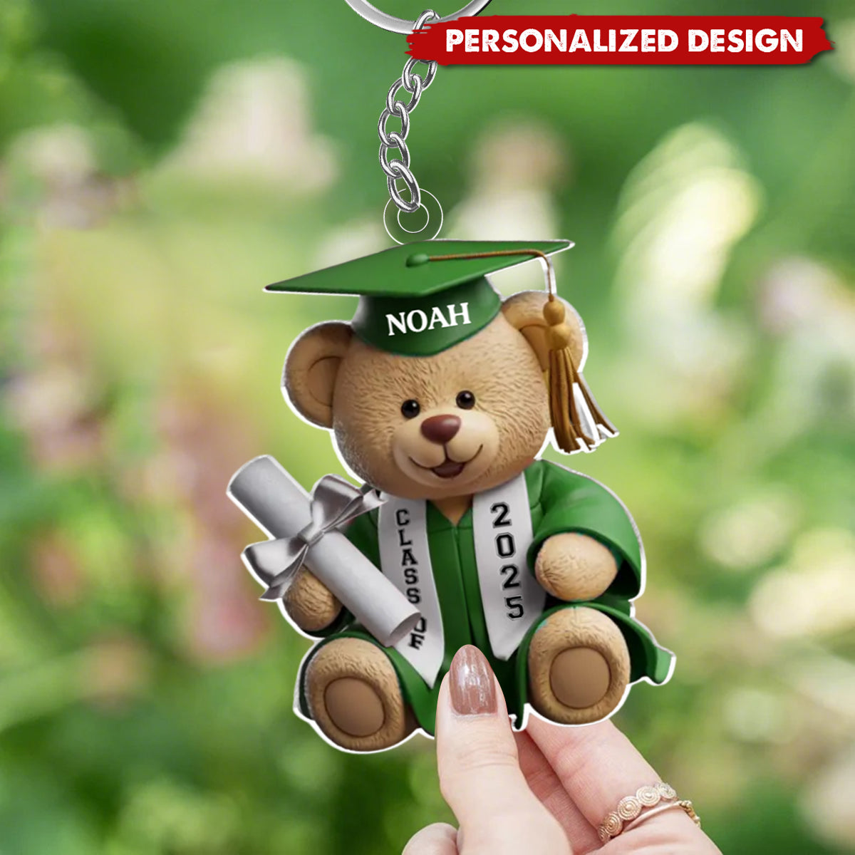 Custom Photo Keychain Graduate Gift 2025, Personalized Shaped Acrylic Keychain