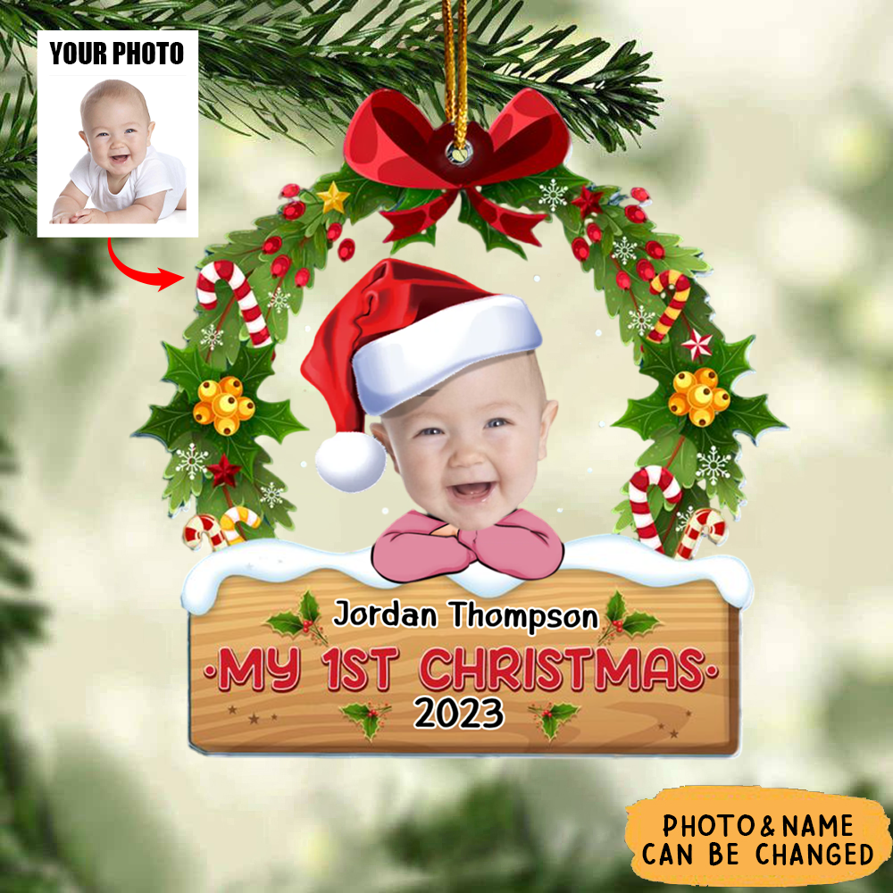 My 1St Christmas - Personalized Acrylic Photo Ornament