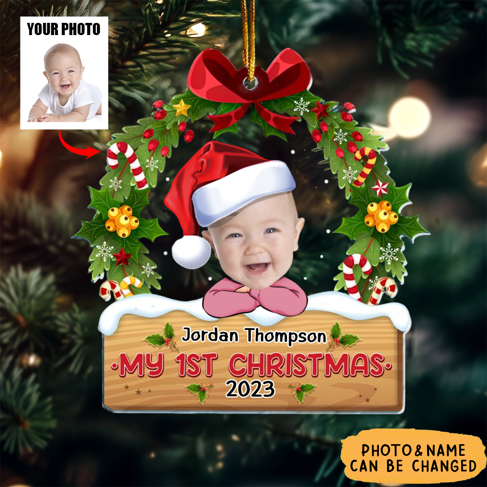 My 1St Christmas - Personalized Acrylic Photo Ornament