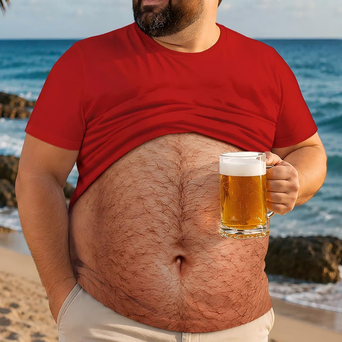 3D Funny Hairy Body - Personalized T Shirt