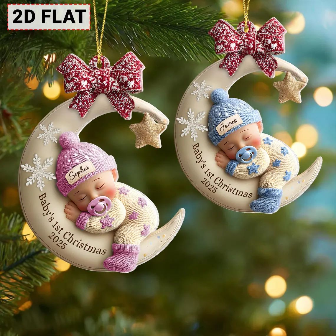 Personalized Baby’s First Christmas Ornament - Newborn Gift