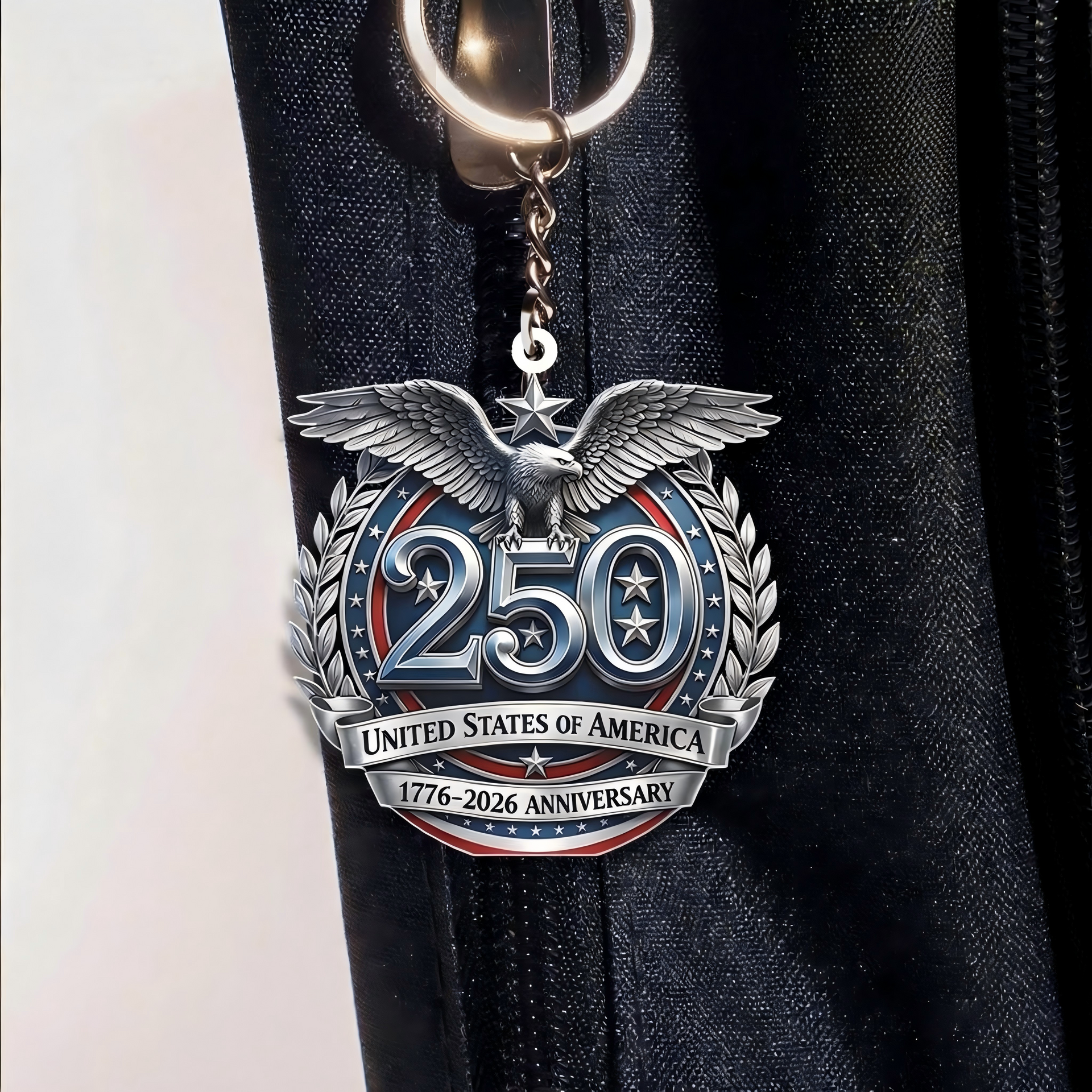 USA 250th Anniversary Keychain - 1776-2026 Independence Day Gift