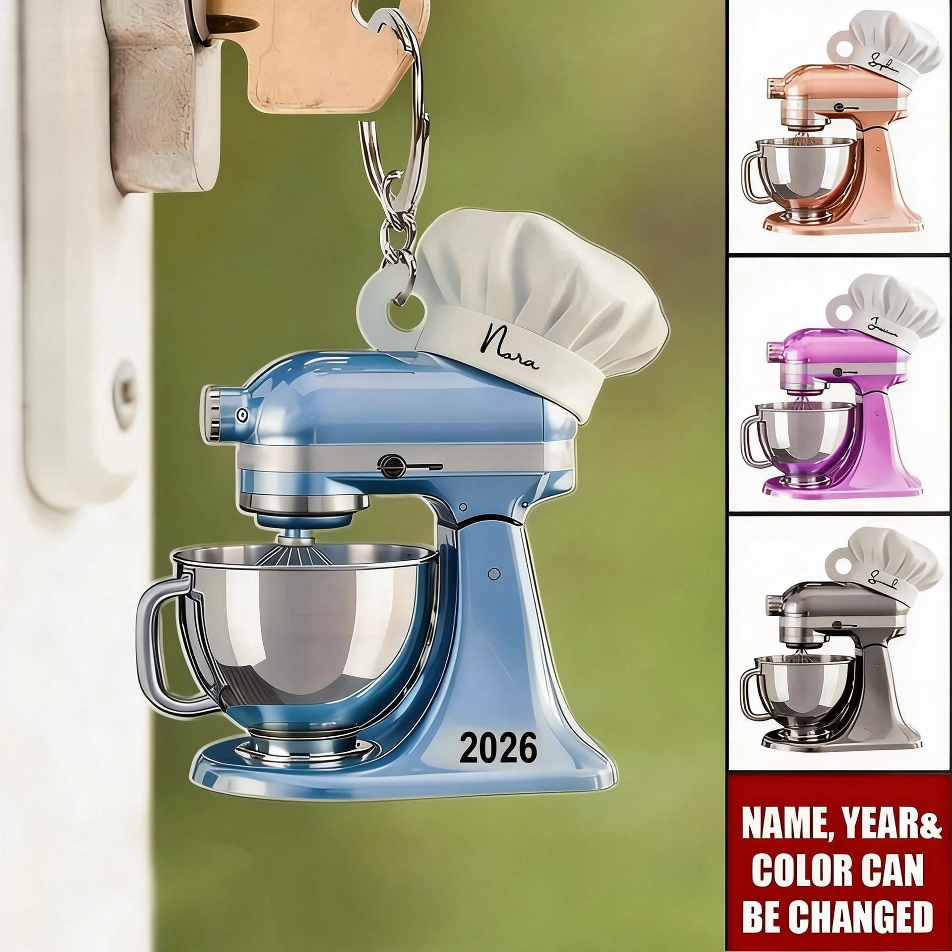 Baking Mixer - Personalized Keychain