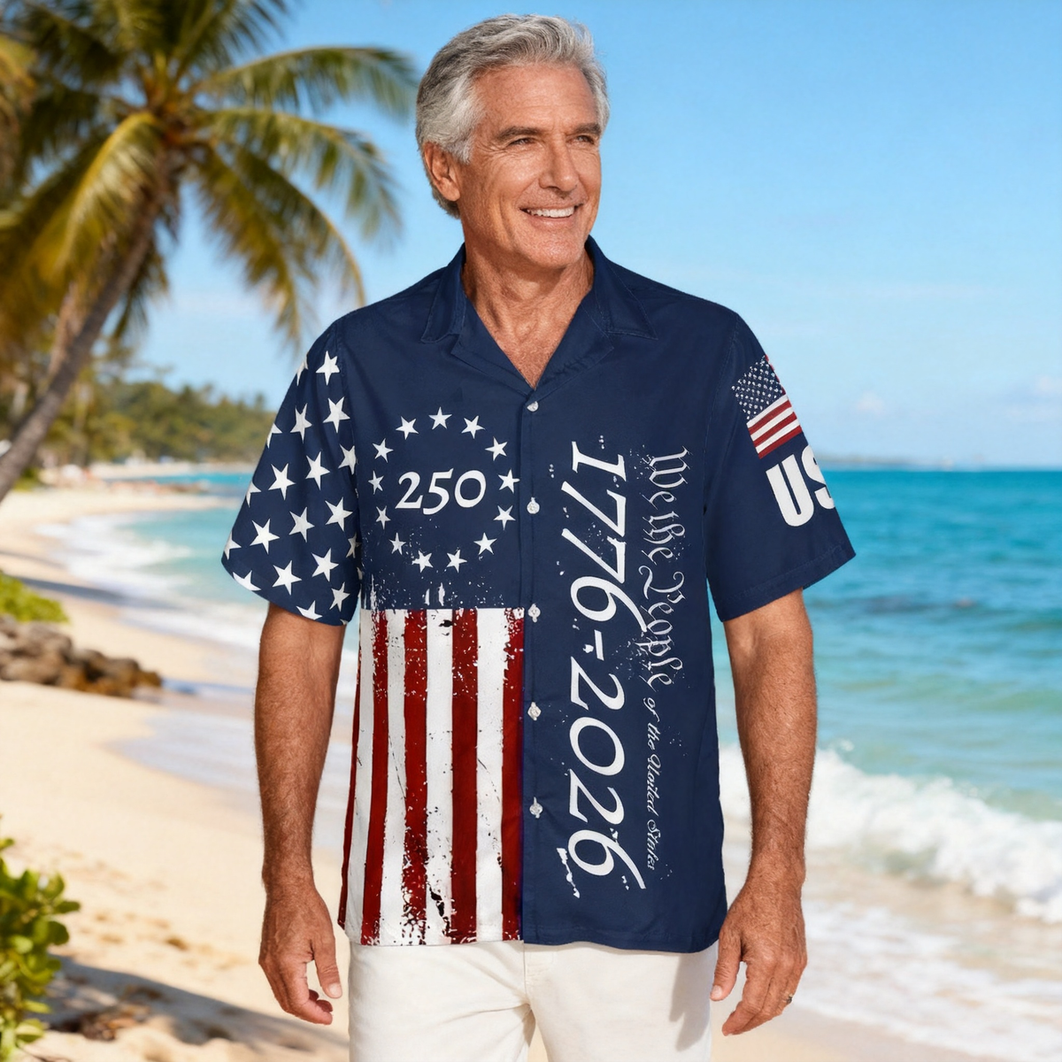 250 Years We The People Hawaiian Shirt 1776-2026, 4th of July Gift