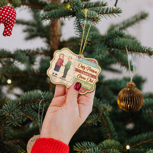 You're The Only Person, Medallion Wood Ornament, Gifts For Husband - Gifts For Wife