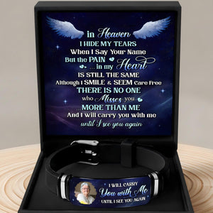 I'll Carry You With Me Until I See You Again - Personalized Bracelet