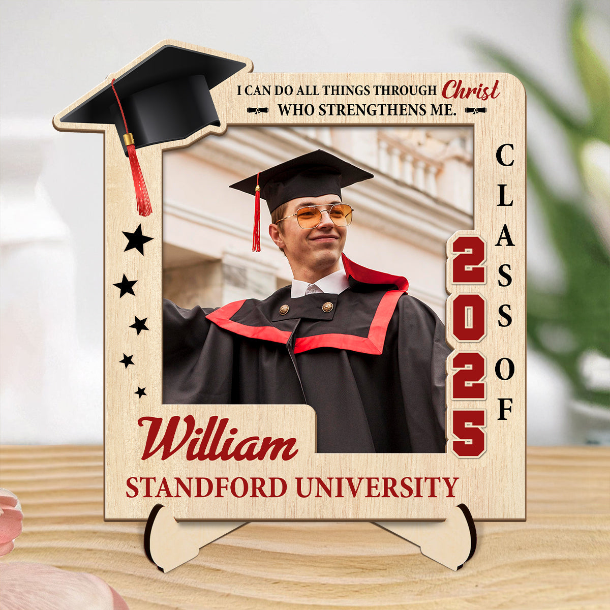 I Can Do All Things Through Christ | Personalized Wooden Plaque