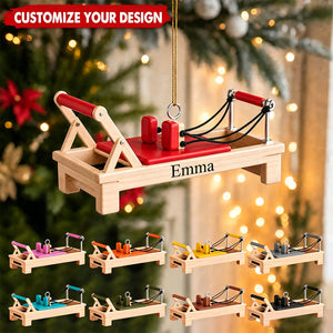 Personalized Pilates Reformer Christmas Ornament,Pilates Lovers Gift