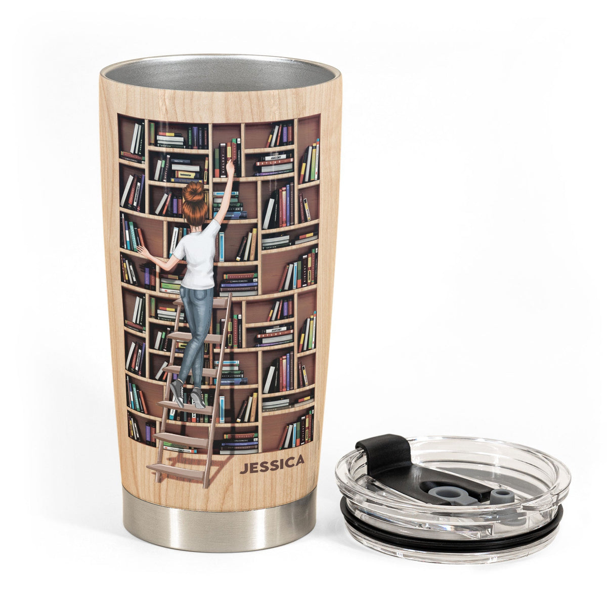 Just A Girl Who Loves Books - Personalized Tumbler Cup,Birthday Gift For Book Lover