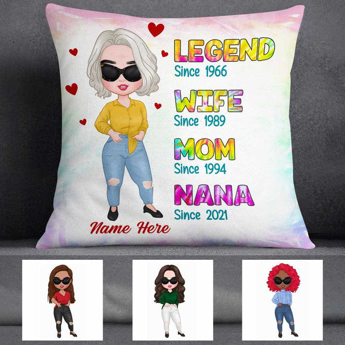 Love Mom Grandma Legend Pillow