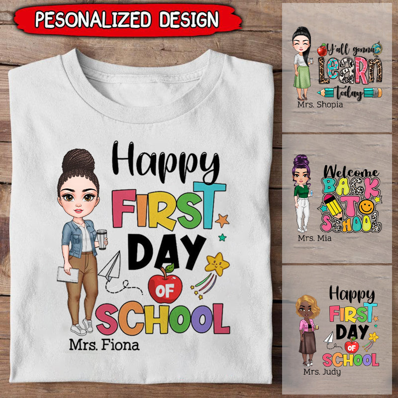 Personalized Custom T-Shirt - Teacher's Day, Birthday Gift For Teacher
