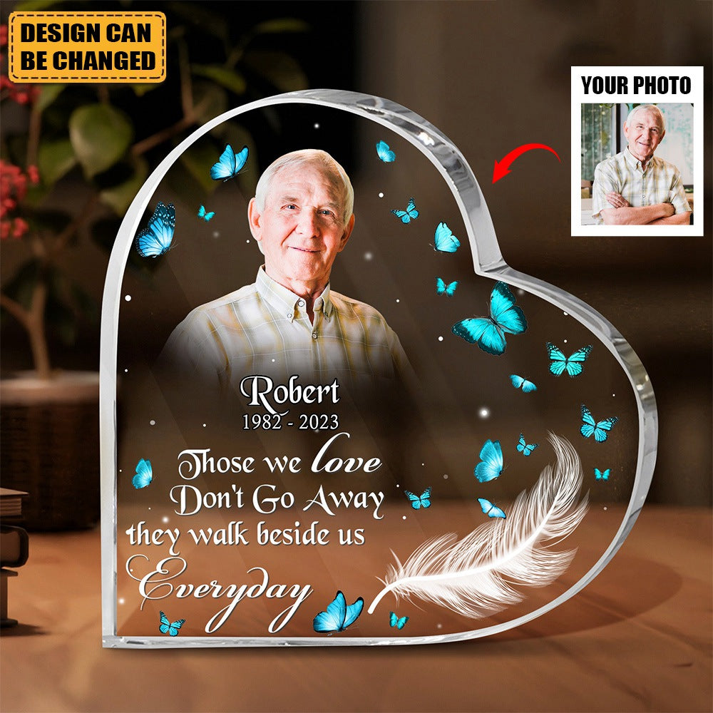 God Has You In His Arms Personalized Memorial Photo Acrylic Plaque