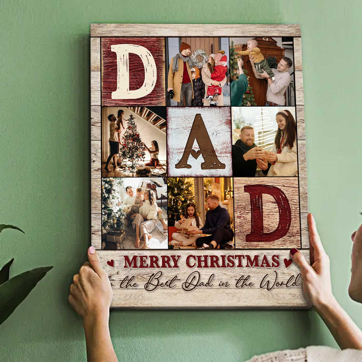 DAD PHOTO COLLAGE POSTER, PERSONALIZED GIFTS FOR DAD, BEST FATHER’S DAY GIFTS 2023