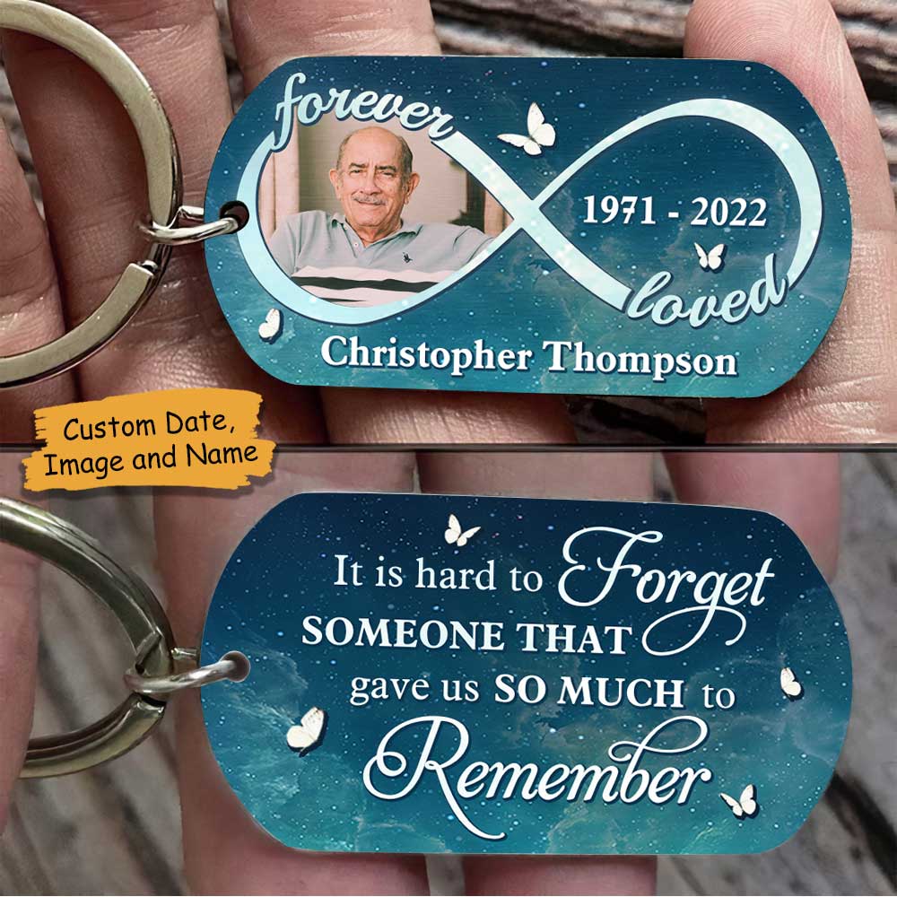 You Gave Us So Much To Remember, We Love You Forever - Upload Image, Personalized Keychain
