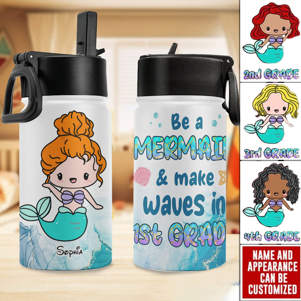 Make Waves In 1st Grade- Personalized Tumbler