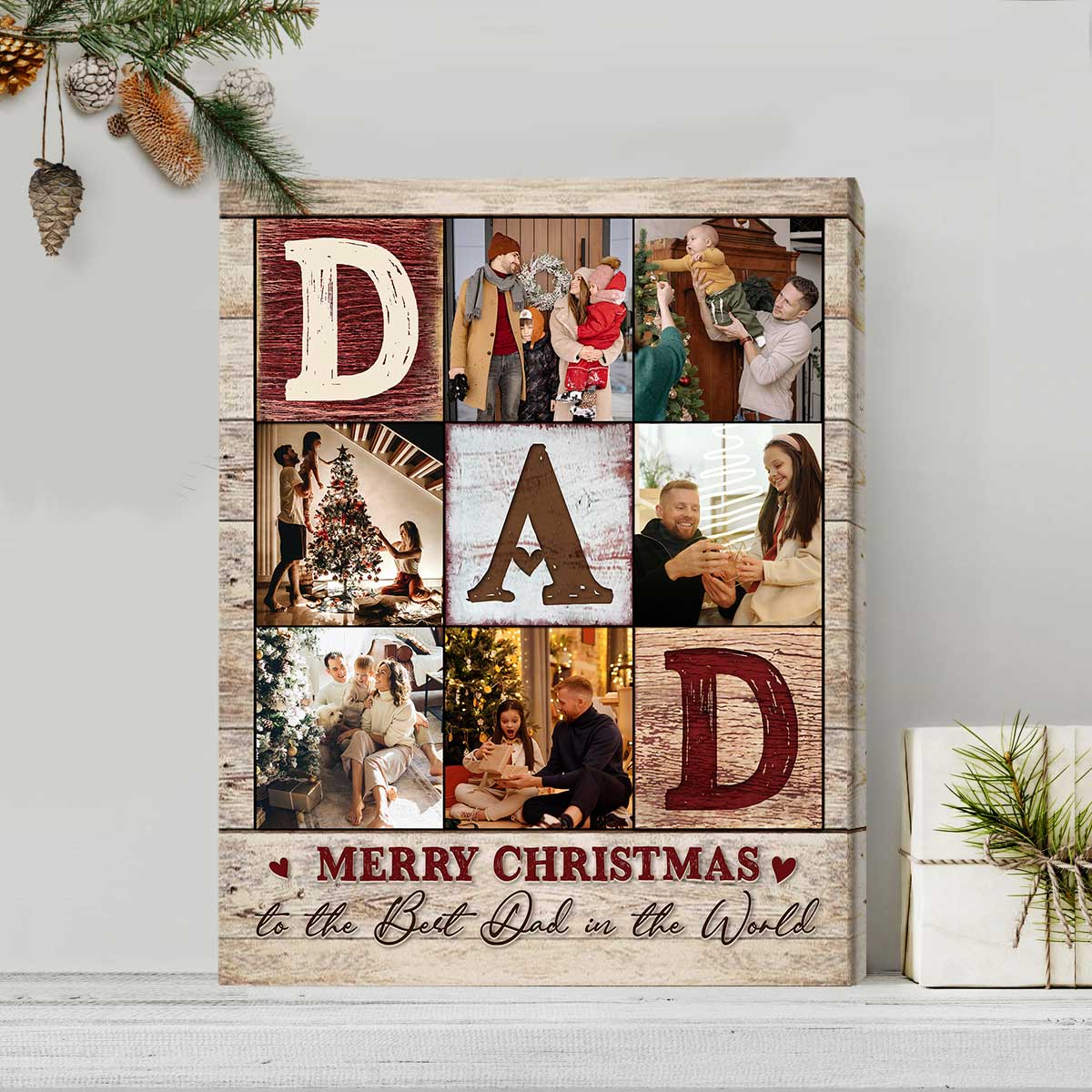 DAD PHOTO COLLAGE POSTER, PERSONALIZED GIFTS FOR DAD, BEST FATHER’S DAY GIFTS 2023