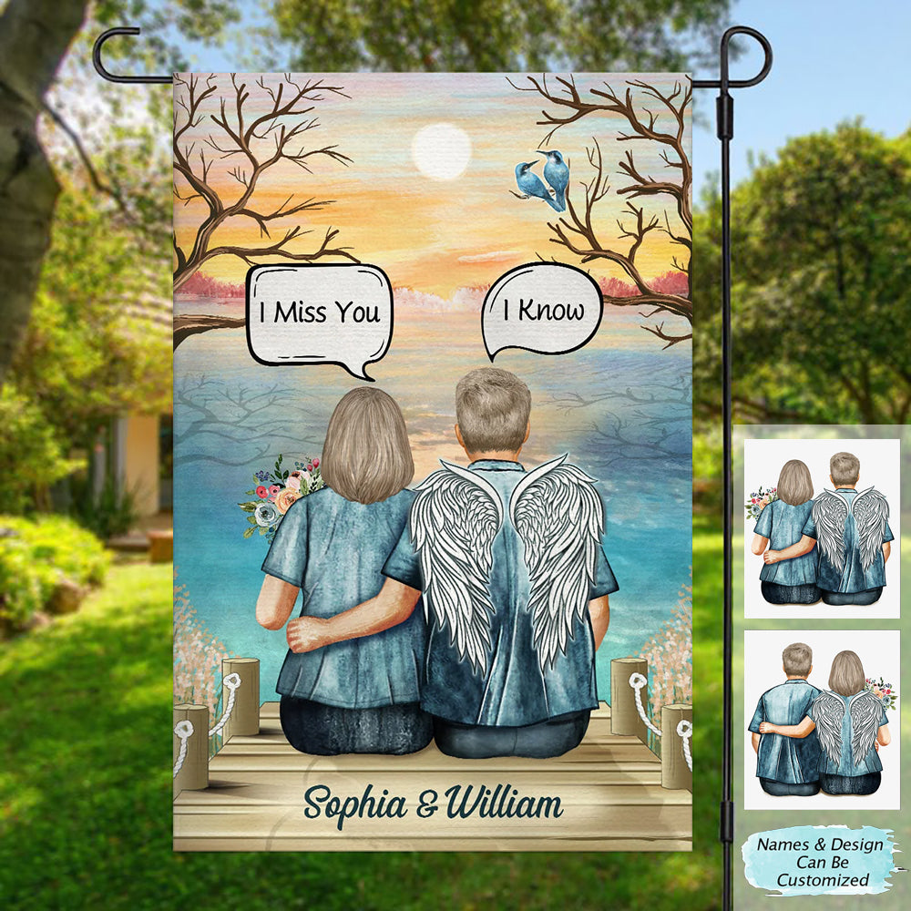 Still Talk About You -Couple Memorial Gift - Personalized Garden Flag