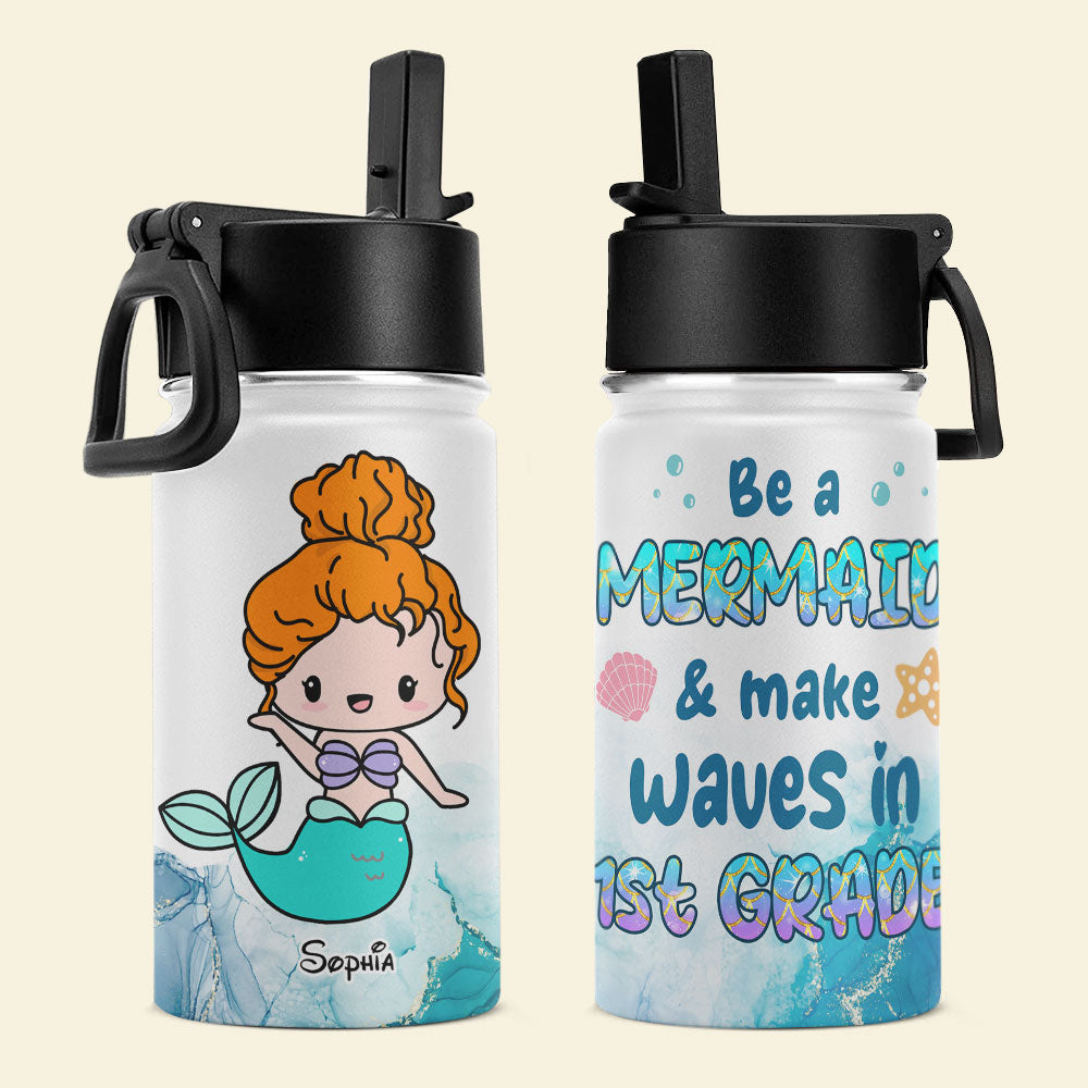 Make Waves In 1st Grade- Personalized Tumbler