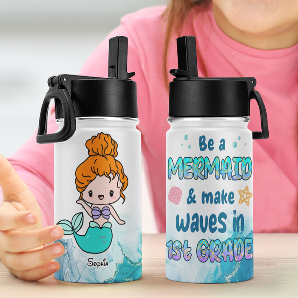 Make Waves In 1st Grade- Personalized Tumbler