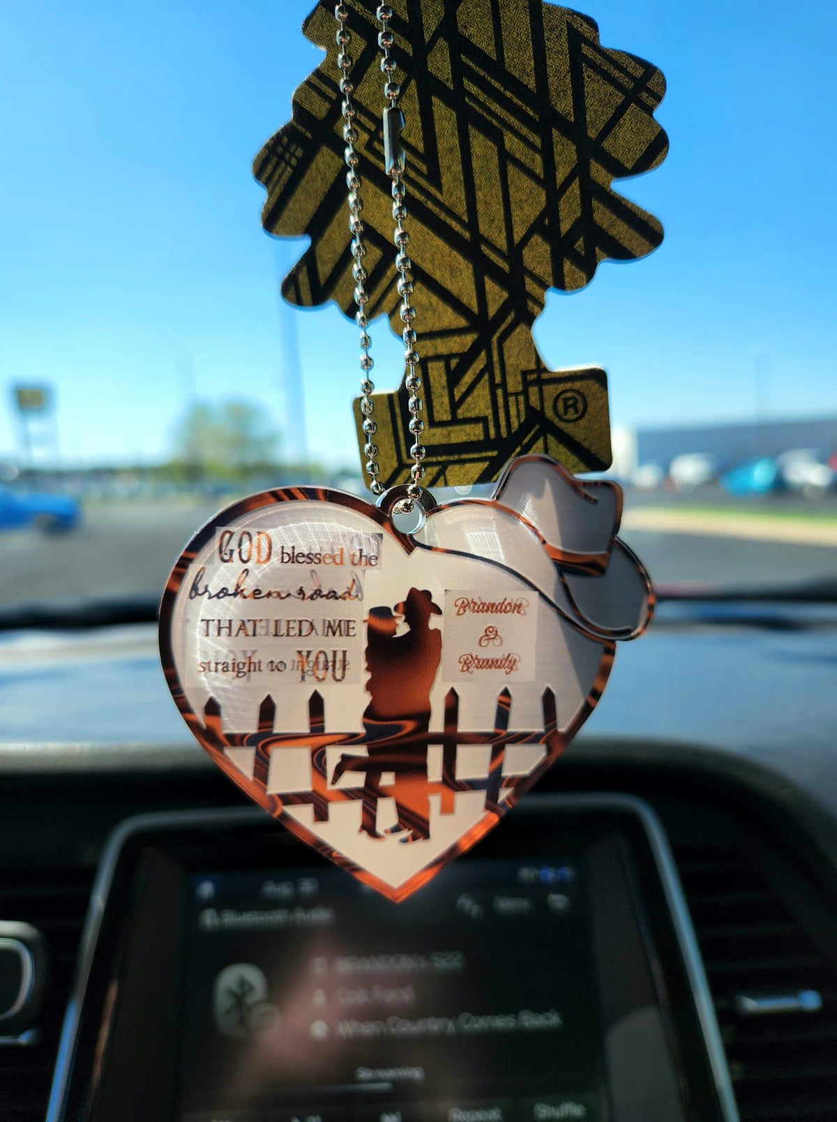 Couple Cowboy And Cowgirl God Blessed Personalized Ornament