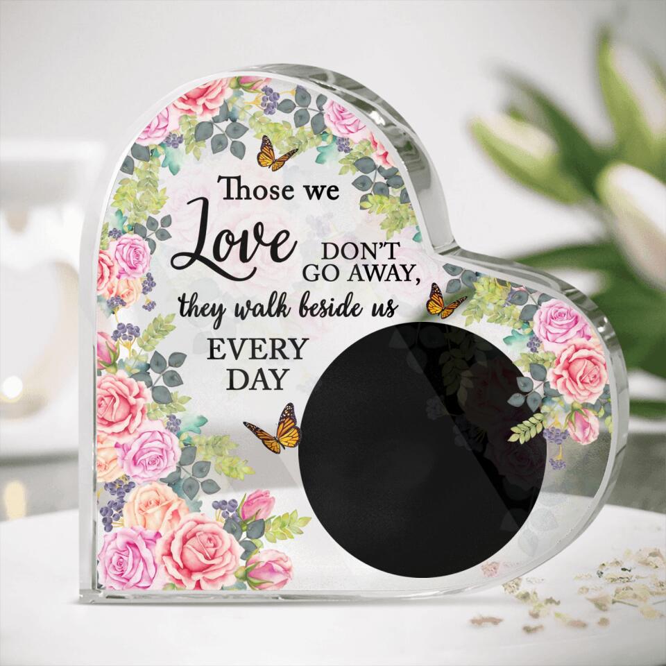 Personalized Memorial Heart Crystal Thoese We Love Memorial Keepsake Custom Memorial Gift