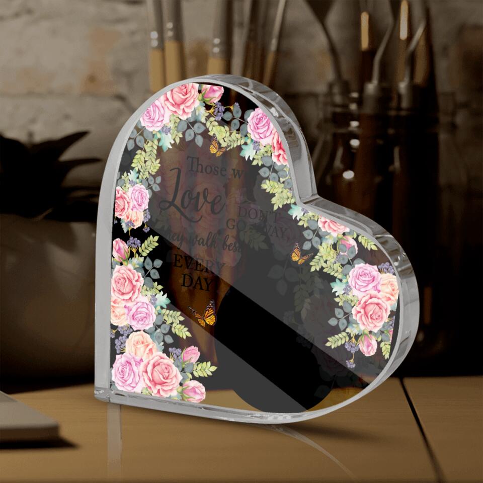 Personalized Memorial Heart Crystal Thoese We Love Memorial Keepsake Custom Memorial Gift