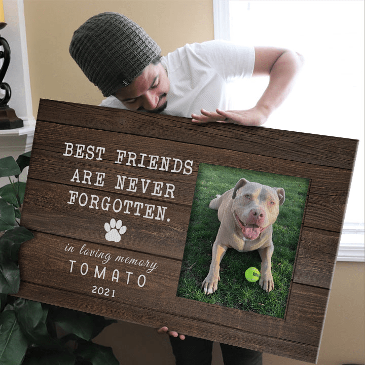 Best Friends Are Never Forgotten Dog Print Poster